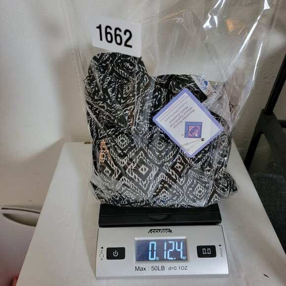 Mountain Mama Dress Knee Length Sz S/M Ruffle Bell Sleeves Black Diamond NWT USA - Picture 12 of 12